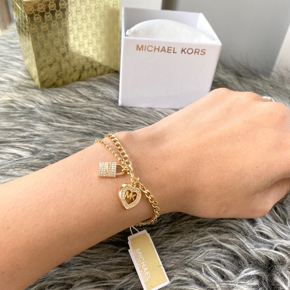 NWT MK love is in the air heart & lock bracelet - Picture 3 of 9